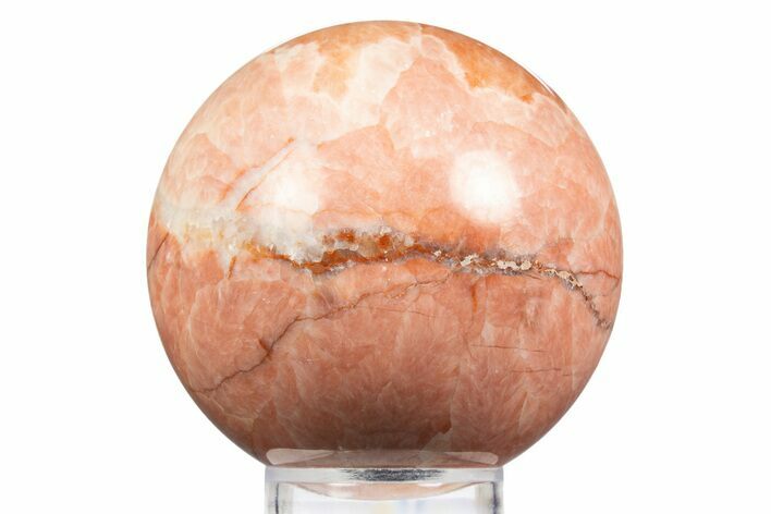 Polished Red-Pink Calcite Sphere - China #319437